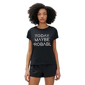 Koton 3SAK10221NK 999 Siyah Baskılı Kadın T-shirt