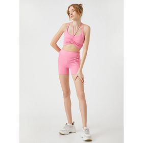 Koton 3SAK40052NK Pembe Kadın Tayt