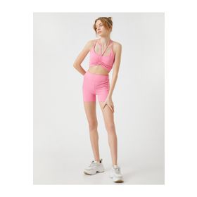 Koton 3SAK40052NK Pembe Kadın Tayt