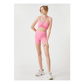 Koton 3SAK40052NK Pembe Kadın Tayt