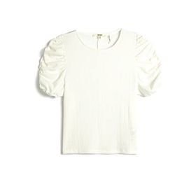 Koton 3SAK50008UK Kırık Beyaz Kadın T-shirt