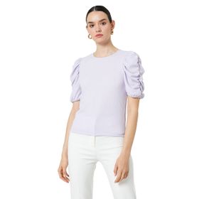 Koton 3SAK50008UK Lila Kadın T-shirt