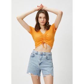Koton 3SAK50074EK Turuncu Kadın T-shirt