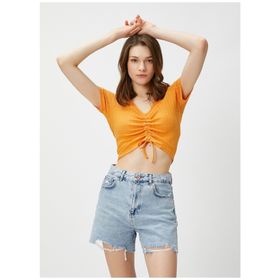 Koton 3SAK50074EK Turuncu Kadın T-shirt
