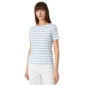 Koton 3SAK60008EK20S Mavi Kadın T-Shirt