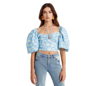 Koton 3SAK60469PW Papatyalı Yaka Detaylı Kadın Bluz