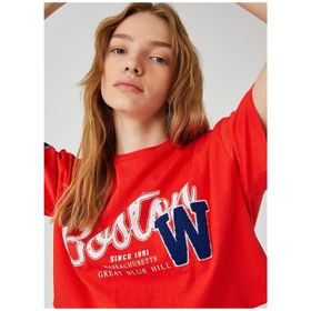 Koton 3SAL10032IK Kırmızı Kadın T-Shirt