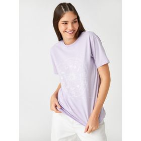 Koton 3SAL10066IK Lila Kadın T-Shirt