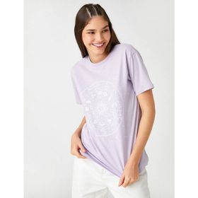 Koton 3SAL10066IK Lila Kadın T-Shirt