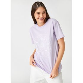 Koton 3SAL10066IK Lila Kadın T-Shirt