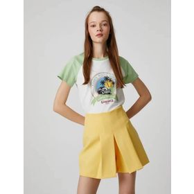 Koton 3SAL10080IK Kırık Beyaz Kadın T-Shirt