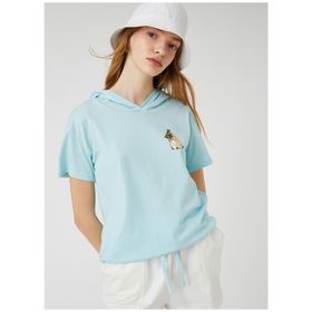 Koton 3SAL10081IK Mavi Kadın T-Shirt