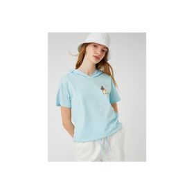 Koton 3SAL10081IK Mavi Kadın T-Shirt
