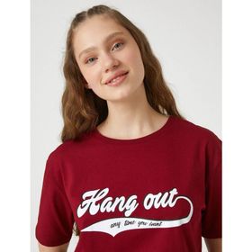 Koton 3SAL10117IK Bordo Kadın T-shirt