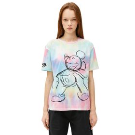 Koton 3SAL10145IK6D1 Mavi Kadın T-Shirt