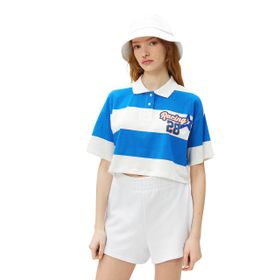 Koton 3SAL10194IK Mor Çizgili Kadın T-shirt