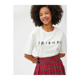 Koton 3SAL10199IK Ekru Kadın T-shirt