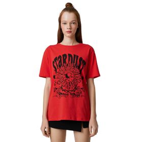Koton 3SAL10208IK401 Kırmızı Kadın T-Shirt