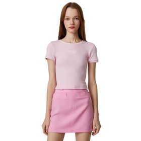 Koton 3SAL10224IK296 Pembe Kadın Crop T-Shirt