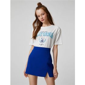 Koton 3SAL10253IK Ekru Kadın T-Shirt
