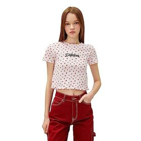 Koton 3SAL10284IK Beyaz Baskılı Kadın T-Shirt
