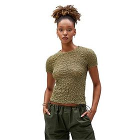 Koton 3SAL10294IK854 Haki Kadın T-Shirt