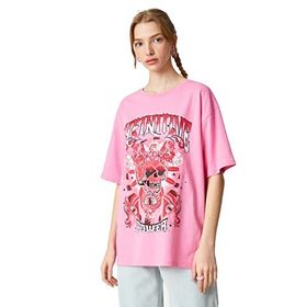 Koton 3SAL10309IK Pembe Kadın T-shirt