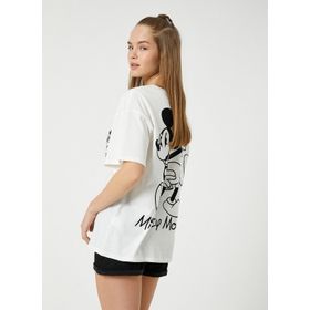 Koton 3SAL10310IK Ekru Kadın T-shirt