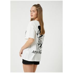 Koton 3SAL10310IK Ekru Kadın T-shirt