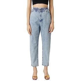 Koton 3SAL40049MD Açık İndigo Lgt Kadın Pamuk Denim Pantolon