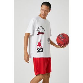 Koton 3SAM10008NK Beyaz 000 Erkek Polyester T-Shirt