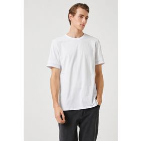 Koton 3SAM10014HK Gri 031 Erkek Jersey Pamuk T-Shirt
