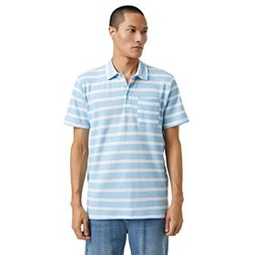 Koton 3SAM10014MK Mavi Erkek Çizgili T-Shirt