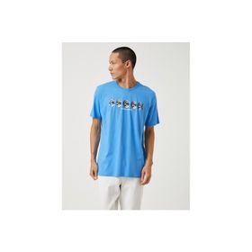 Koton 3SAM10025HK Mavi 1Bm Erkek Pamuk Jersey T-Shirt
