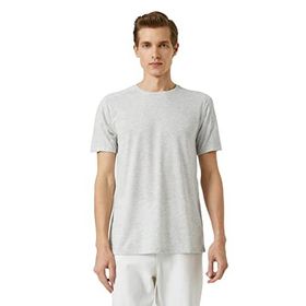 Koton 3SAM10030HK 044 Gri Erkek T-Shirt