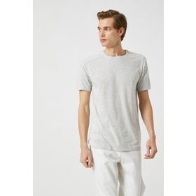 Koton 3SAM10030HK 044 Gri Erkek T-Shirt
