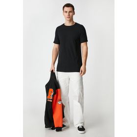 Koton 3SAM10030HK 044 Gri Erkek T-Shirt