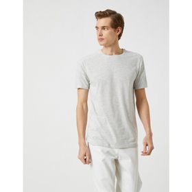Koton 3SAM10030HK 044 Gri Erkek T-Shirt