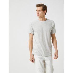 Koton 3SAM10030HK 044 Gri Erkek T-Shirt
