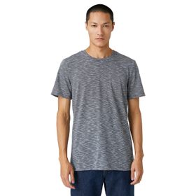 Koton 3SAM10036HK İndigo In3 Erkek Pamuk Jersey T-Shirt