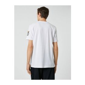 Koton 3SAM10038HK Beyaz Erkek T-shirt