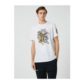 Koton 3SAM10038HK Beyaz Erkek T-shirt