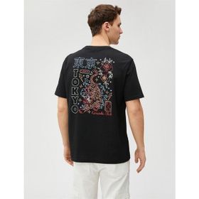 Koton 3SAM10047HK Siyah Erkek T-shirt