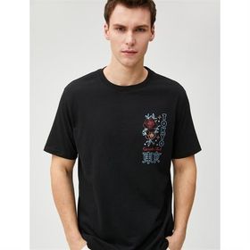 Koton 3SAM10047HK Siyah Erkek T-shirt
