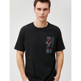 Koton 3SAM10047HK Siyah Erkek T-shirt