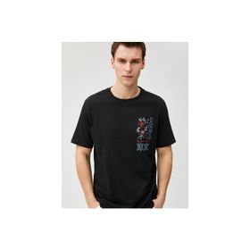 Koton 3SAM10047HK Siyah Erkek T-shirt