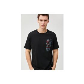 Koton 3SAM10047HK Siyah Erkek T-shirt