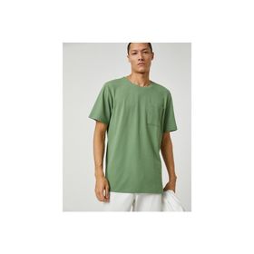 Koton 3SAM10058HK854 Haki Erkek T-Shirt