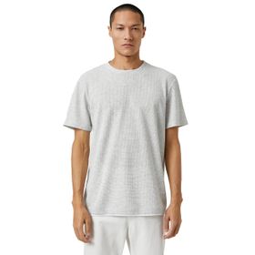 Koton 3SAM10070HK Gri Erkek T-Shirt