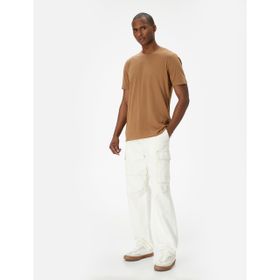Koton 3SAM10070HK Kahverengi Erkek T-Shirt
